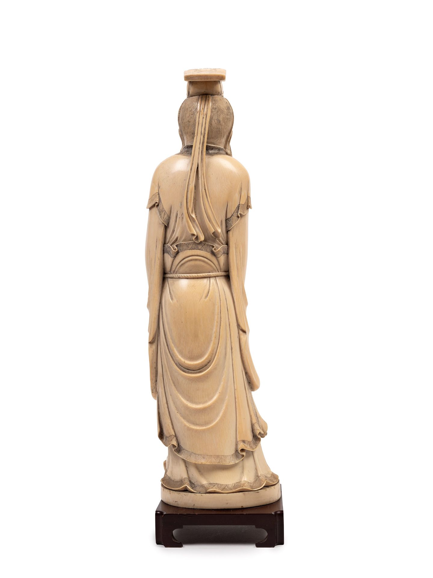 â˜¼AN IVORY SCULPTURE DEPICTING CONFUCIO, China, 19th / 20th century - Bild 4 aus 6