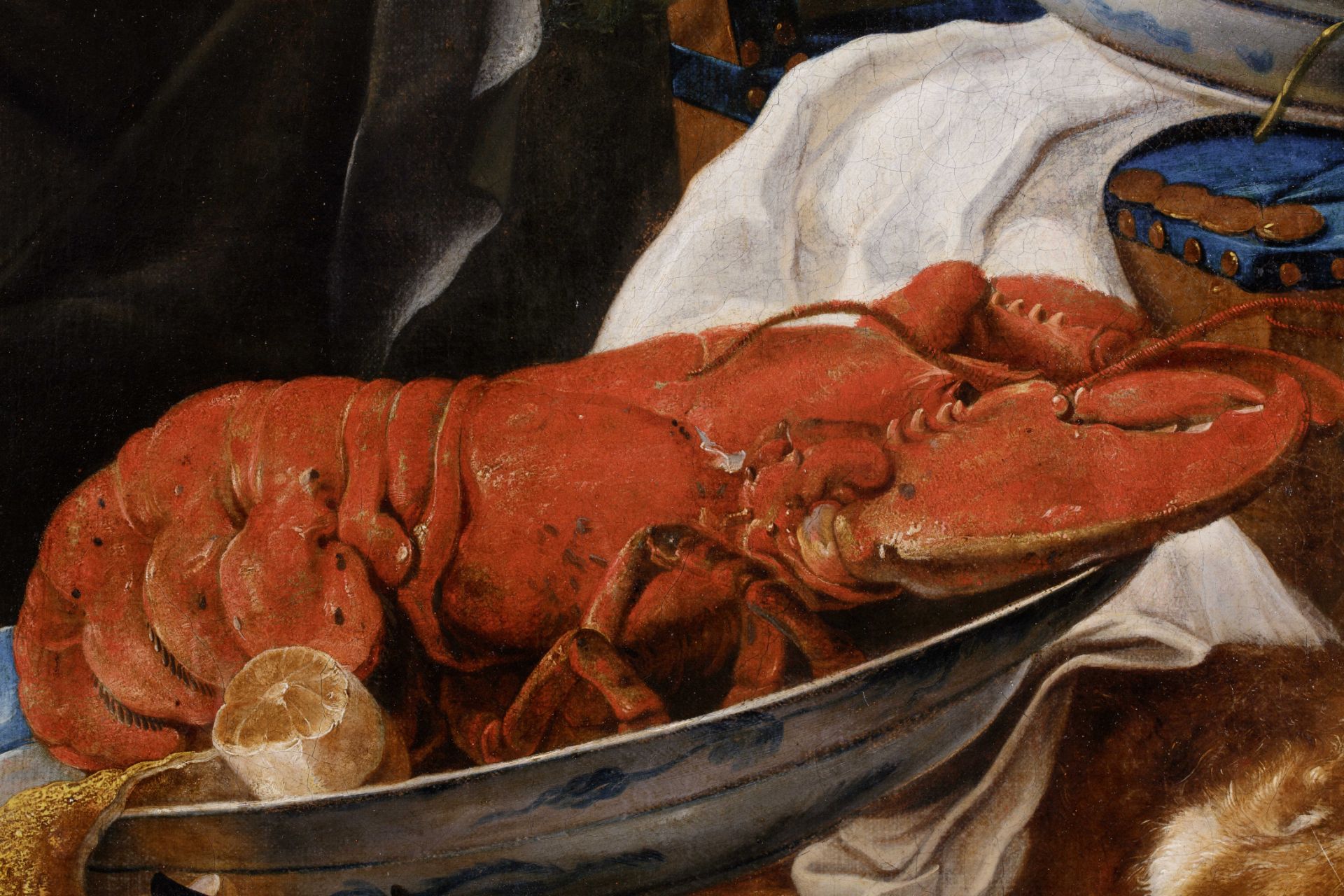 PAIR OF STILL LIFES WITH FRUIT AND ANIMALS, 17th century - Bild 4 aus 12