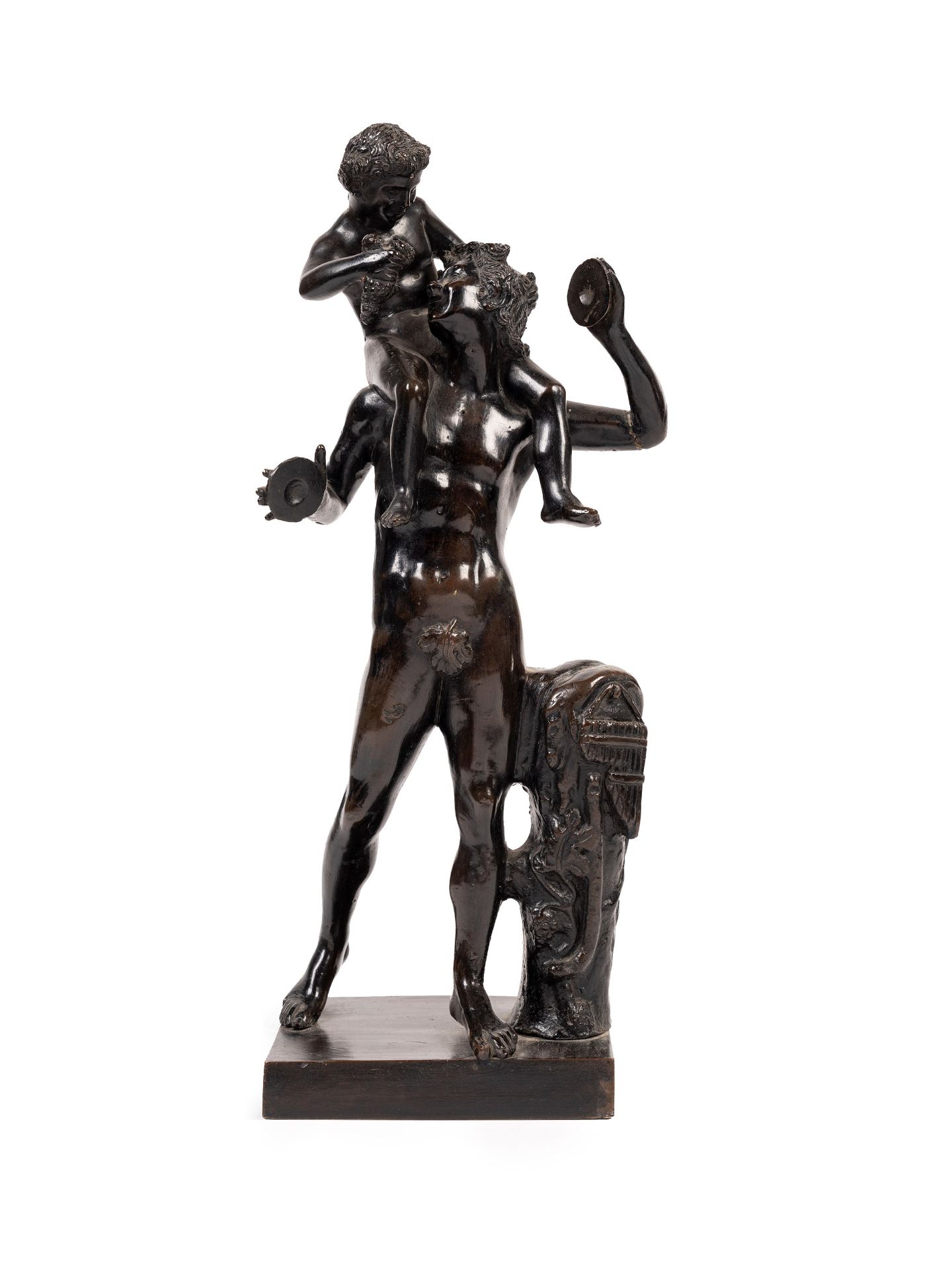 BRONZE SCULPTURE DEPICTING THE EDUCATION OF BACCHUS, 19th century