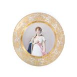 ROYAL VIENNA PORCELAIN PLATE, Early 20th century