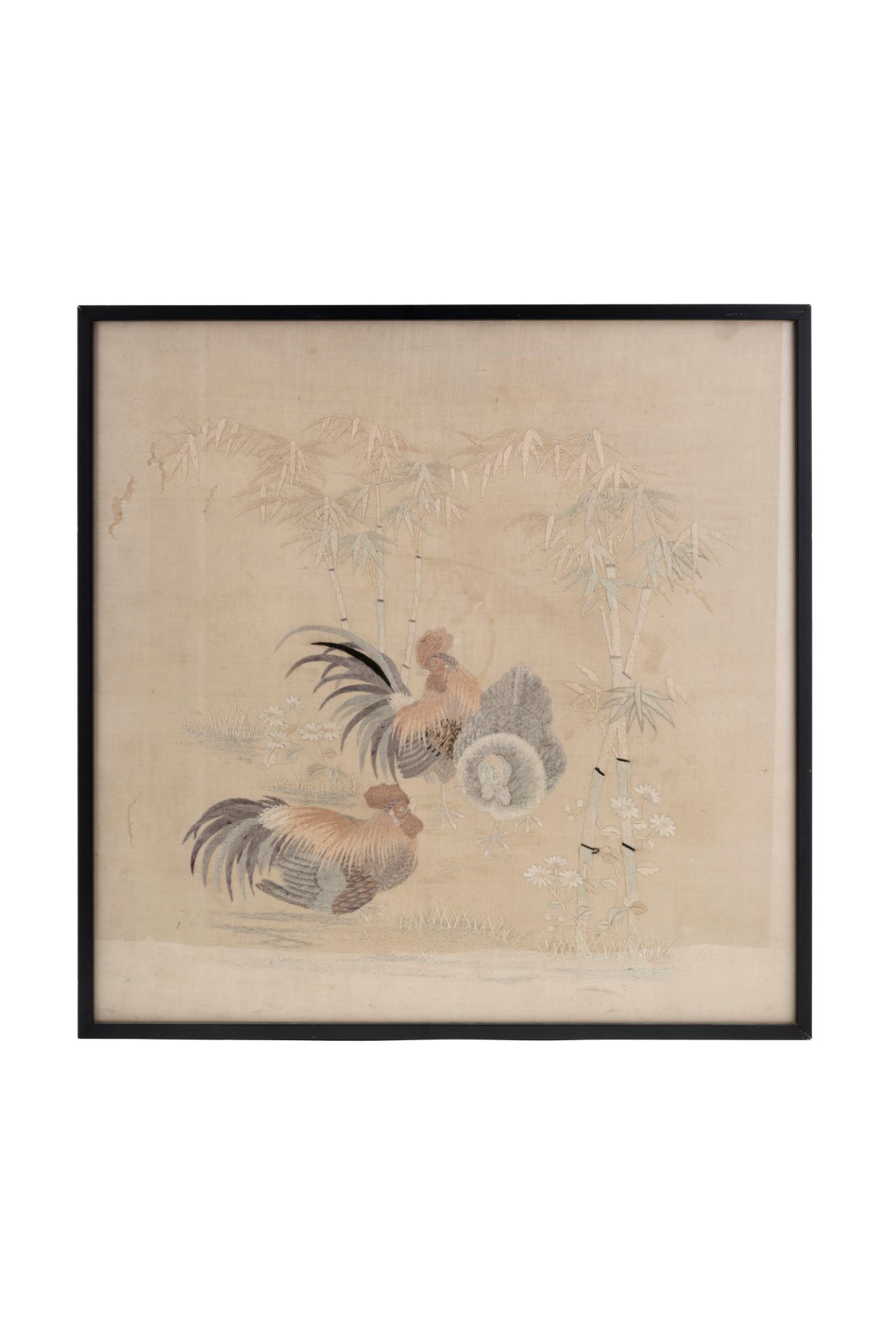 A SILK EMBROIDERY, Japan, Meiji period (1868-1912)