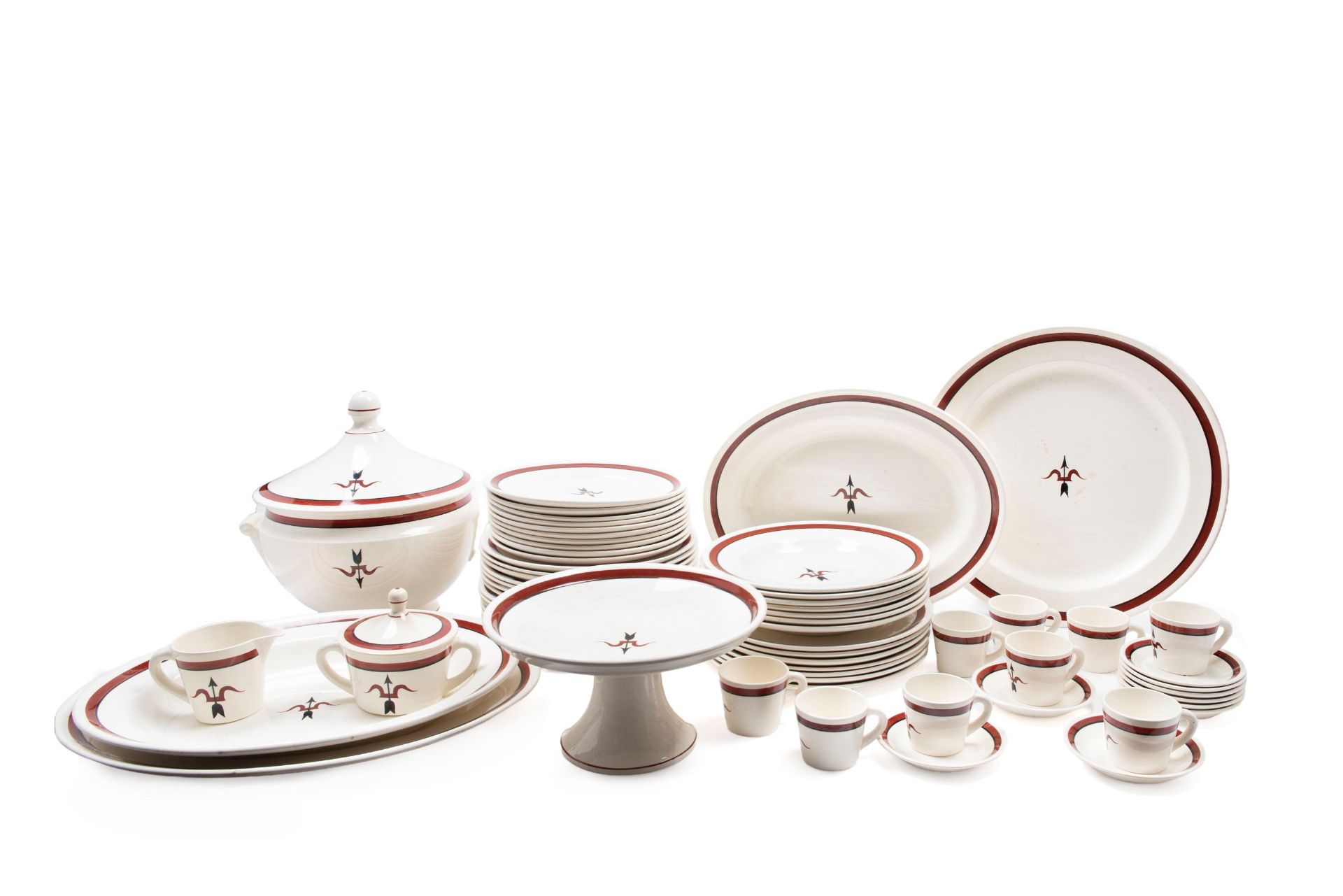 EARTHENWARE TABLE SERVICE, 20th century