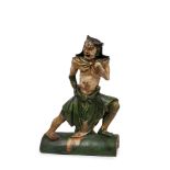 A 'SANCAI' EARTHENWARE RIDGE-TILE , China, Ming Dynasty (1368-1644)