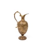 A GILT BRONZE EWER, 19th century