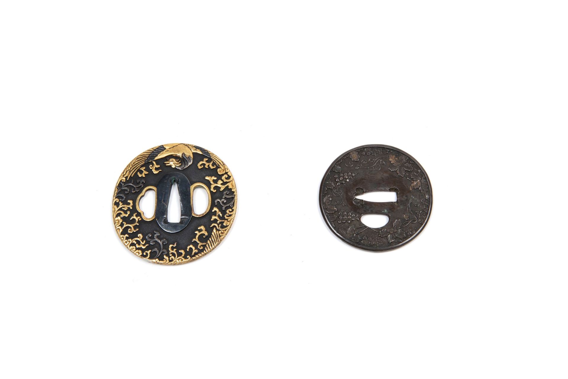 TWO TSUBA, Japan, Edo / Meiji Period, 19th century