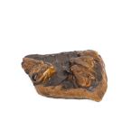 TIGERâ€™S EYE SCULPTURE DEPICTING BEES AND A BEEHIVE, Early 20th century