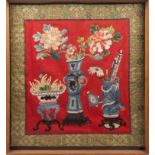 EMBROIDERED SILK, China, 20th century