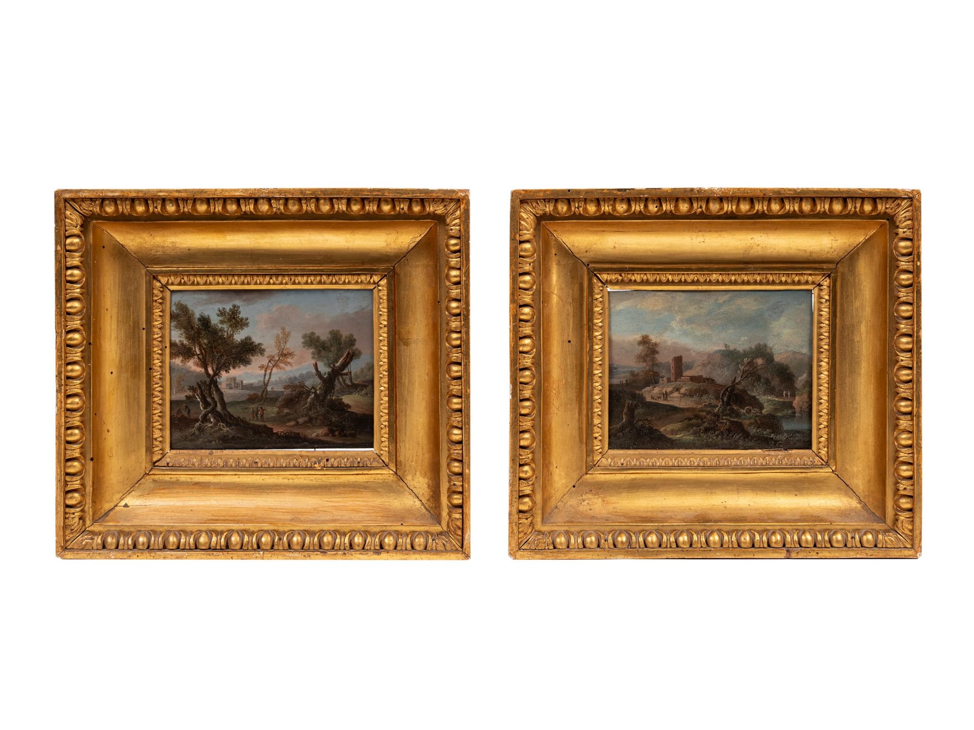 PAIR OF LANDSCAPES, Roman School, late 17th / early 18th century