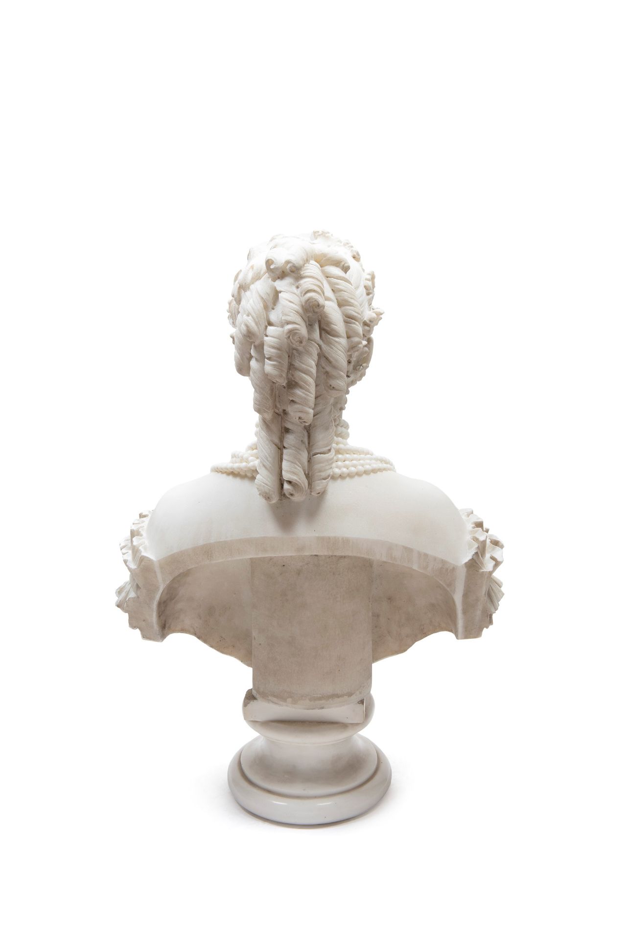 IMPORTANT PAIR OF MARBLE BUSTS, Italian School, late 19th century - Bild 5 aus 5