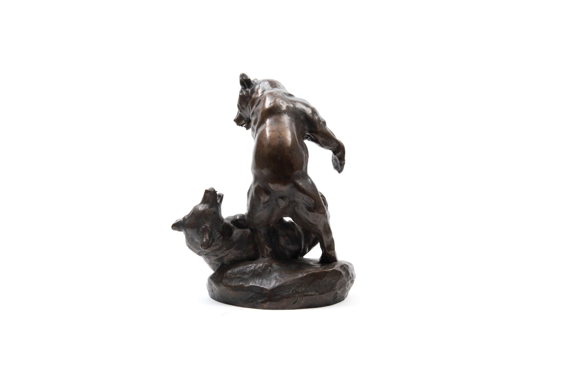 A BRONZE SCULPTURE, Early 20th century - Bild 2 aus 3