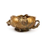 AN ART NOUVEAU GILT BRONZE CENTERPIECE, Early 20th century
