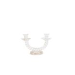 TWISTED GLASS CANDLESTICK, 1930 ca.