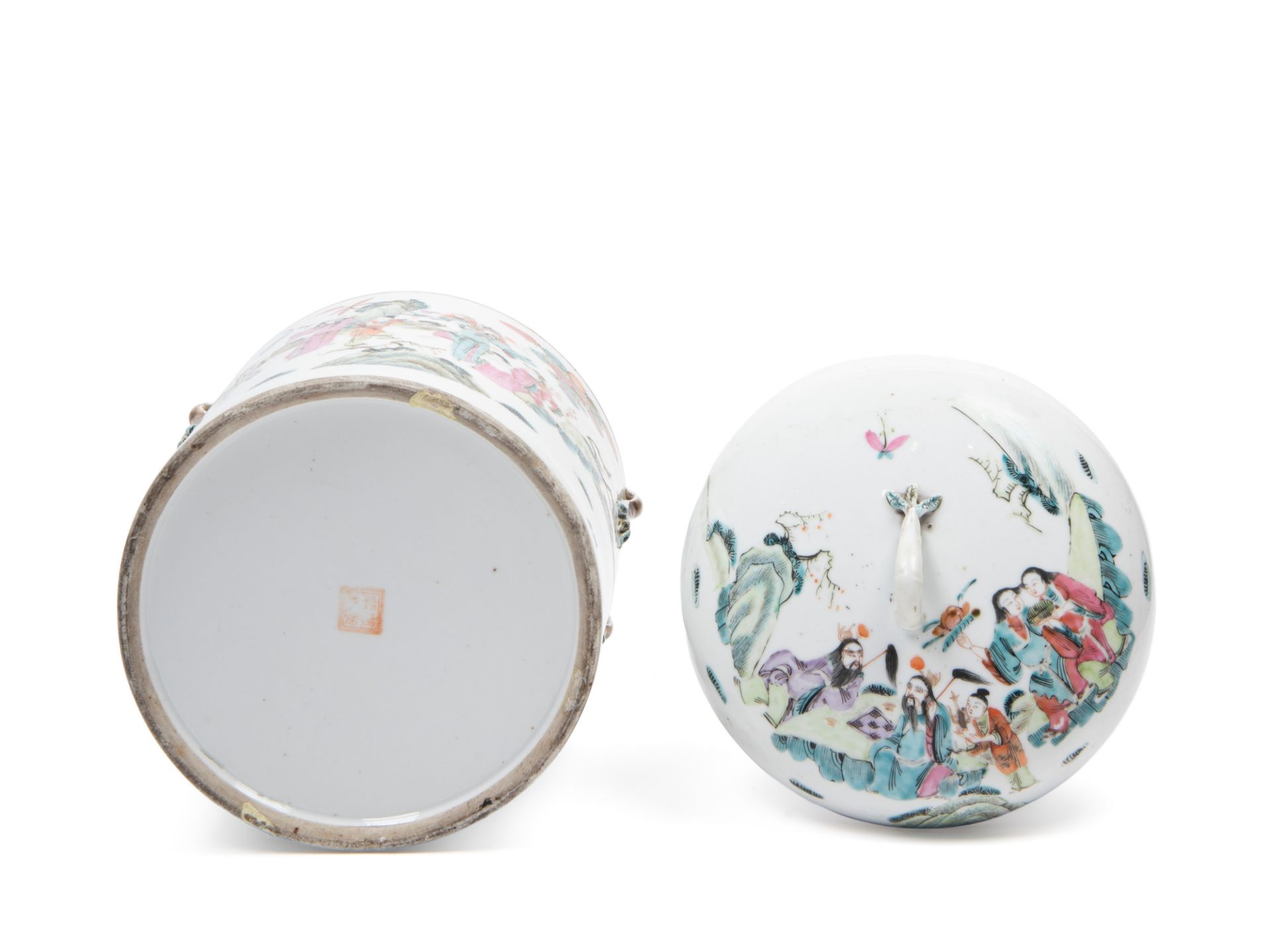 A FAMILLE ROSE PORCELAIN POTICHE, China, Qing dynasty, 19th century - Bild 3 aus 3