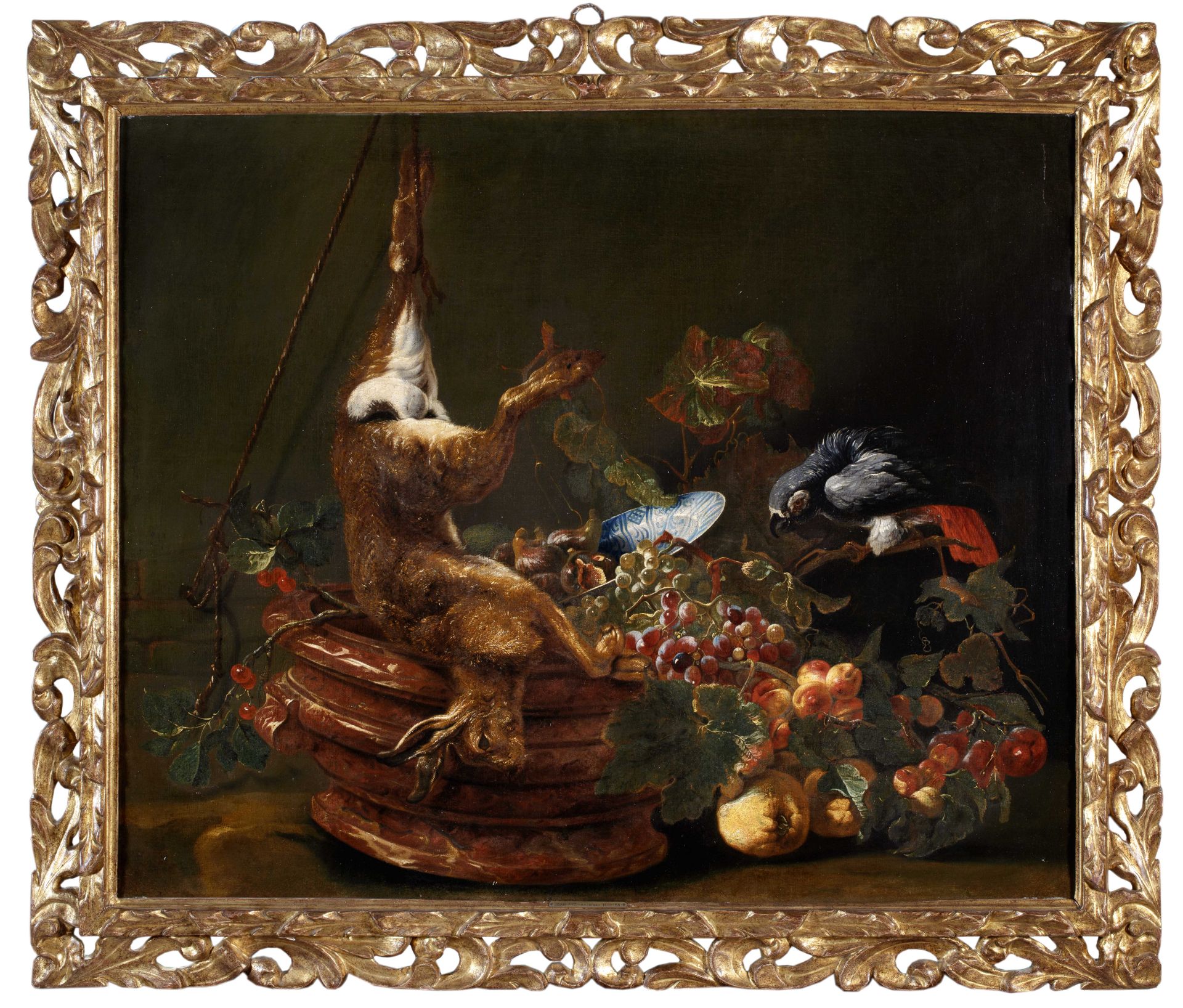 PAIR OF STILL LIFES WITH FRUIT AND ANIMALS, 17th century - Bild 7 aus 12
