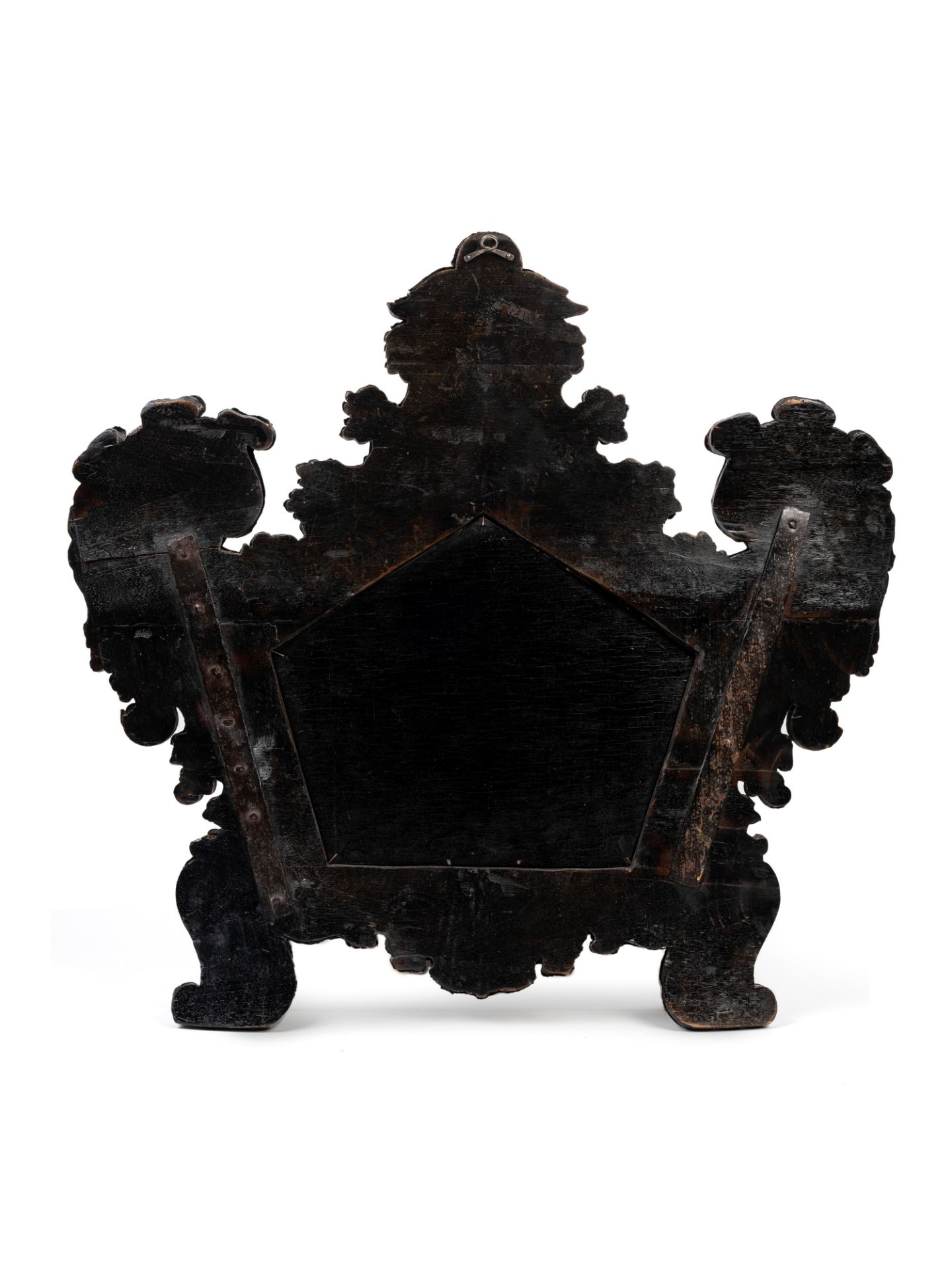 A LARGE SILVER CARTAGLORIA ON WOODEN CORE, Venice, 18th century - Bild 2 aus 2