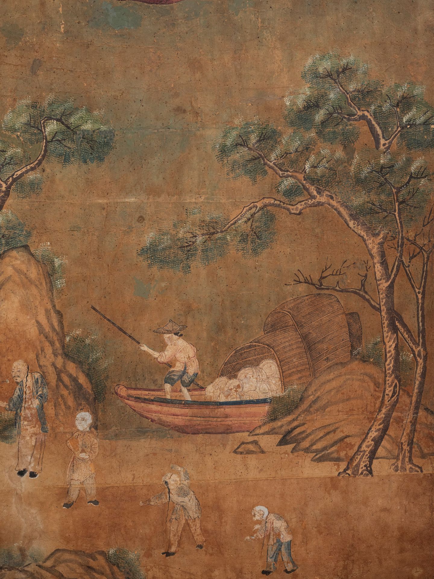 SEVENTEEN LARGE PANELS ON PAPER, China, Qing dynasty, 18th century - Bild 18 aus 27