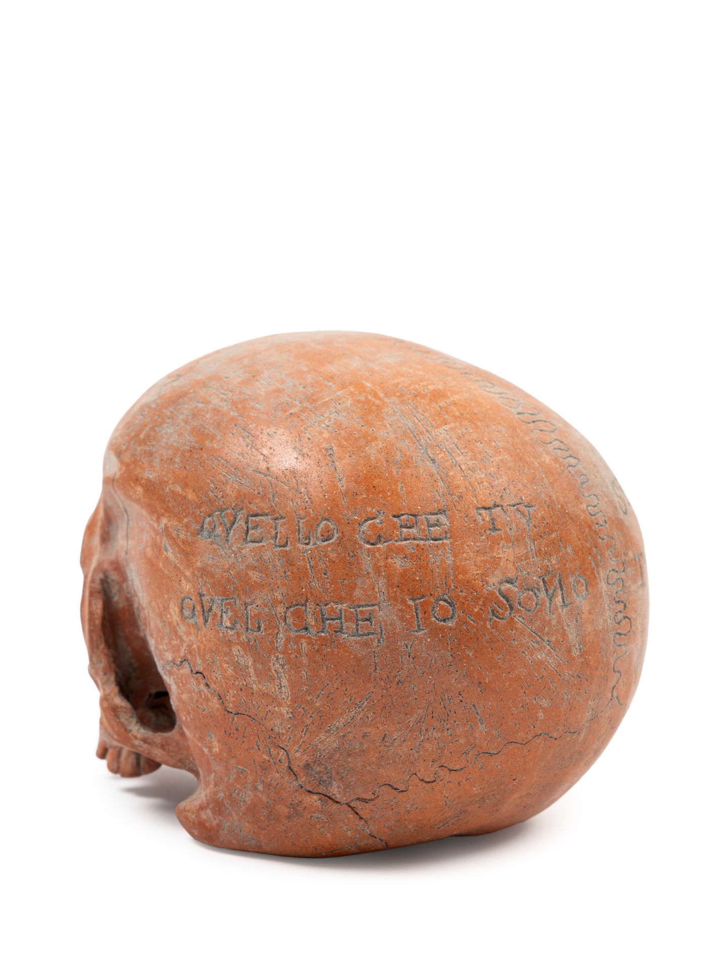 TERRACOTTA SKULL, - Bild 2 aus 4