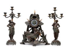 ORIENTALIST TRIPTYCH, 19th century