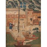 SEVENTEEN LARGE PANELS ON PAPER, China, Qing dynasty, 18th century