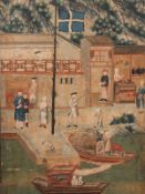 SEVENTEEN LARGE PANELS ON PAPER, China, Qing dynasty, 18th century