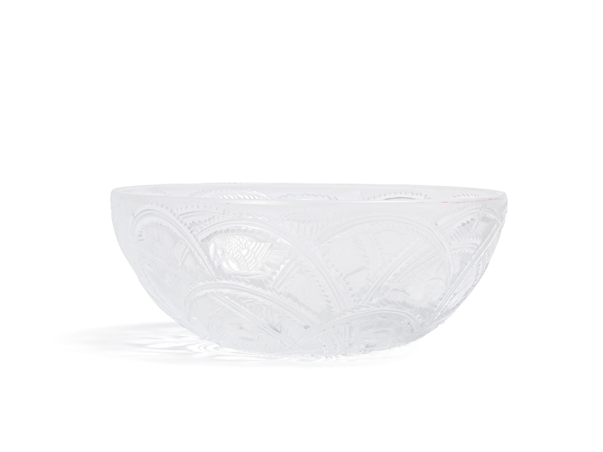 A "PINSONS" CRYSTAL BOWL, 20th century