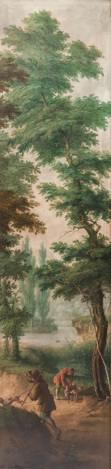 HUNTING SCENE, h cm 126 - Bild 4 aus 6