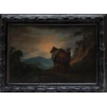 HORSE AND RIDER IN A LANDSCAPE, Flemish School, 18th century