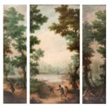 HUNTING SCENE, h cm 126