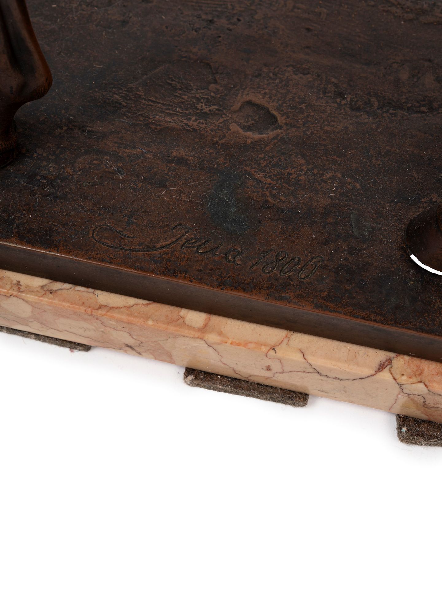 BRONZE EQUESTRIAN SCULPTURE DEPICTING NAPOLEON, Late 19th century - Bild 2 aus 2