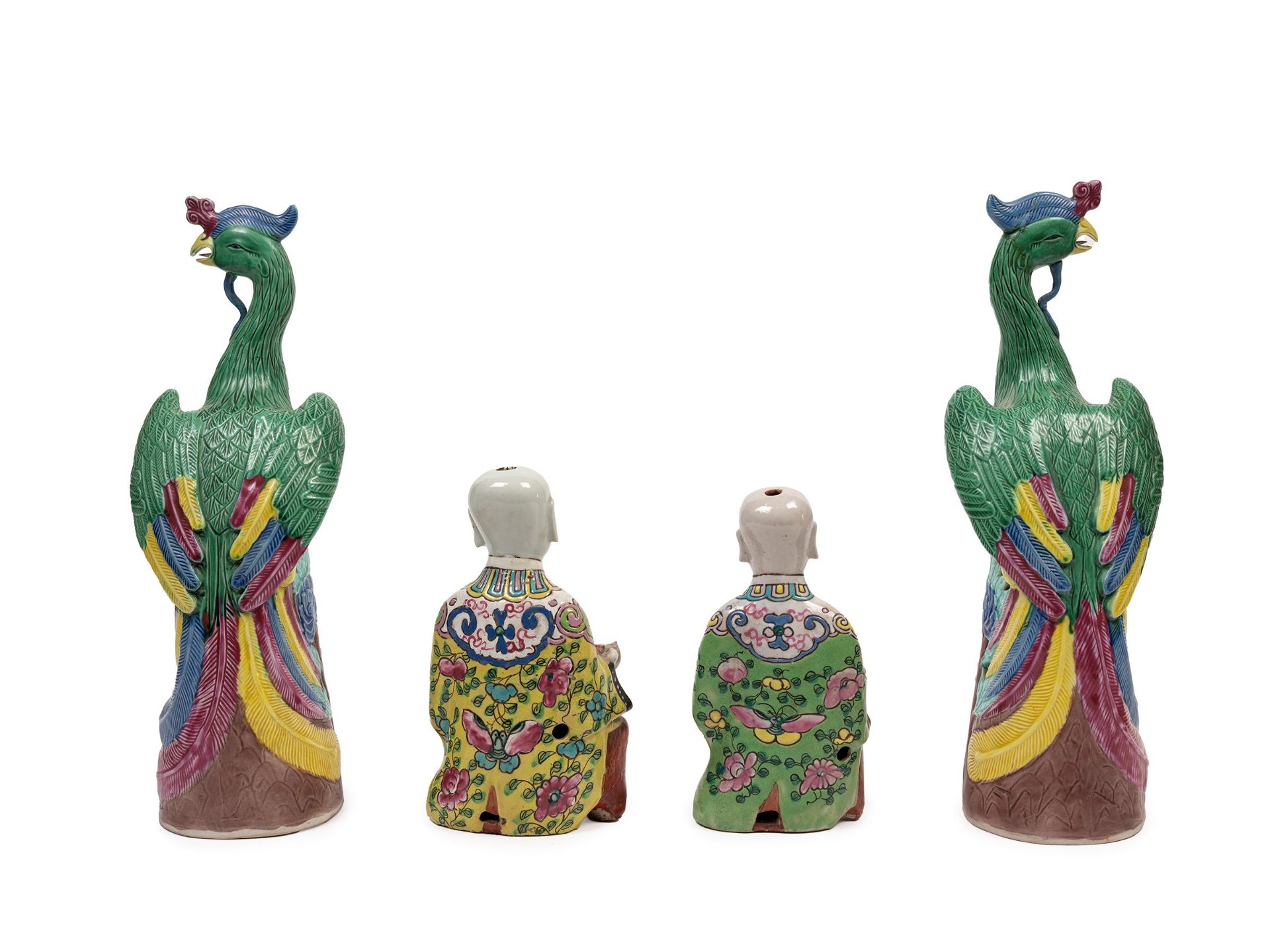 FOUR PORCELAIN SCULPTURES, China, 19th / 20th century - Bild 2 aus 2