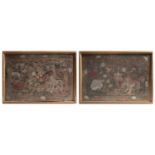 PAIR OF PAINTINGS DEPICTING QILIN, China, Qing dynasty, 18th century