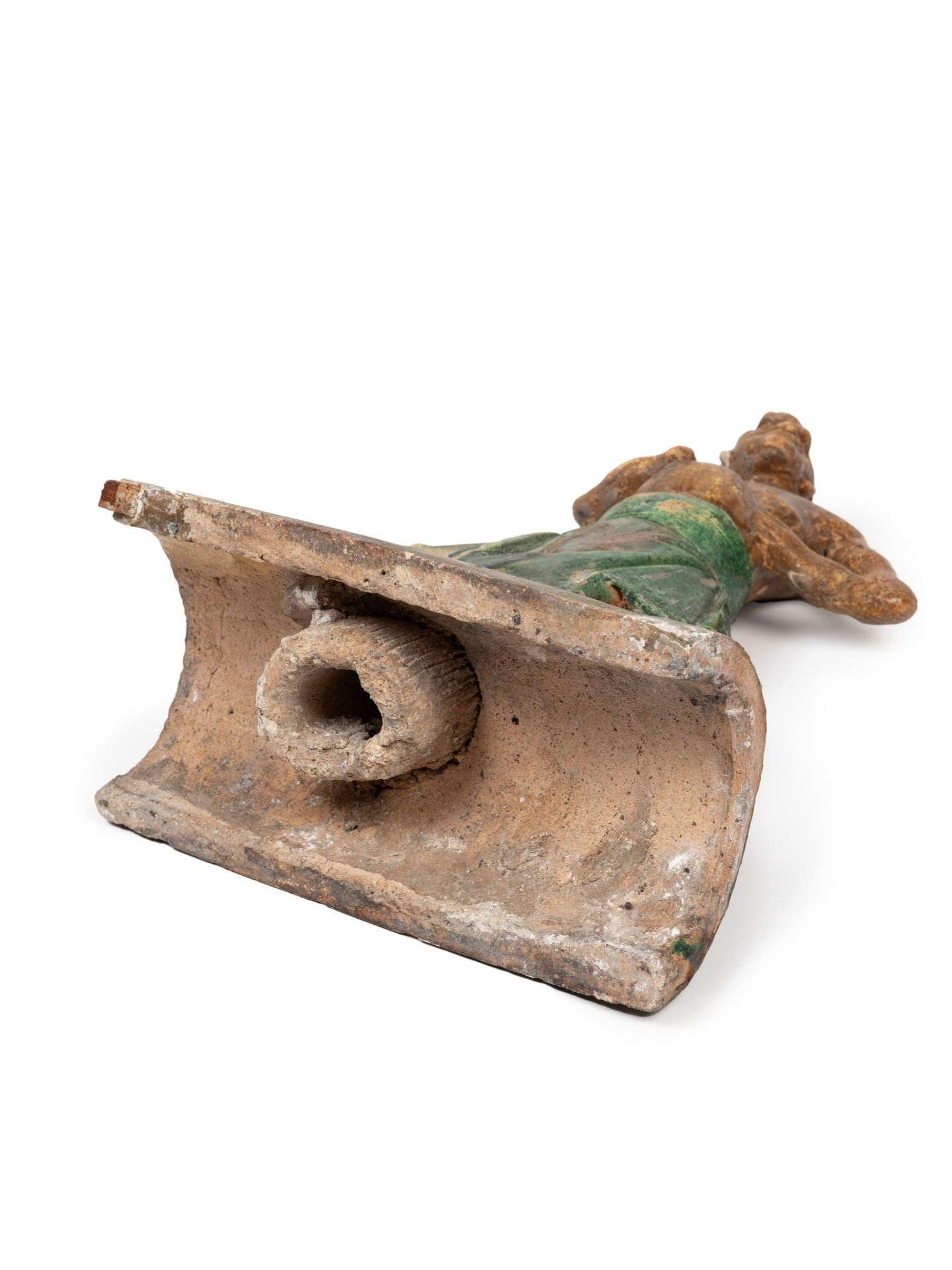 A 'SANCAI' EARTHENWARE RIDGE-TILE , China, Ming dynasty (1368-1644) - Bild 3 aus 3