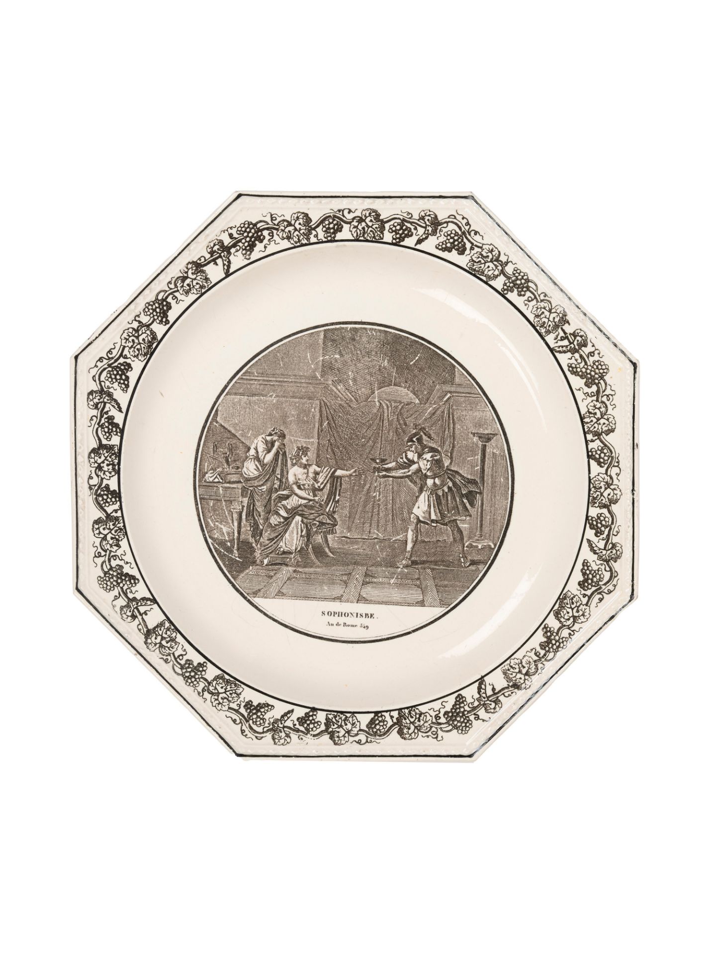 FIFTEEN MAIOLICA SAUCER PLATES WITH VIEWS AND ONE WITH A FLOWER, Montereau Faience, early 20th centu - Bild 3 aus 18