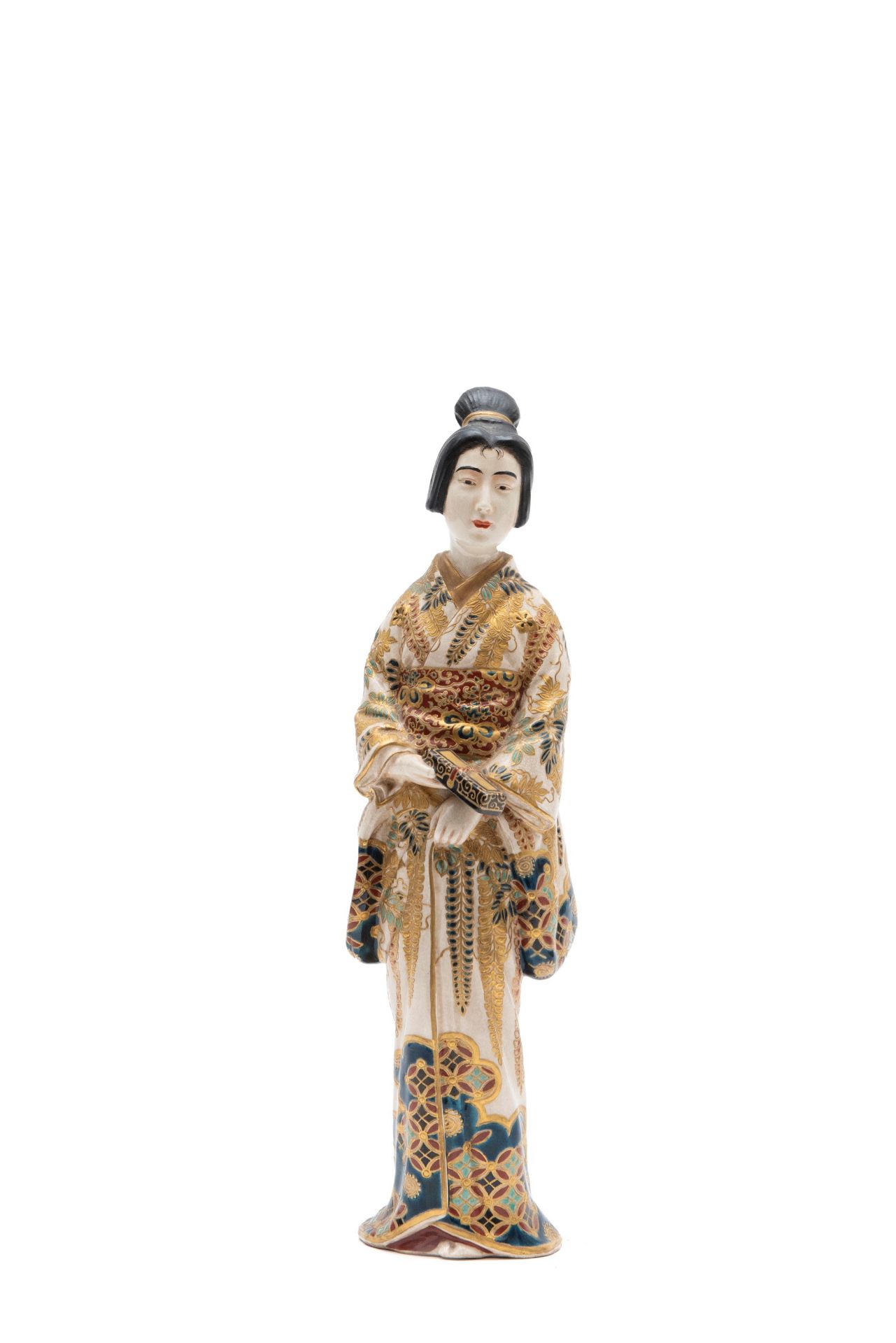 SATSUMA PORCELAIN SCULPTURE, Japan, Meiji period (1868-1912)