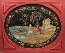 AN EMBROIDERED SILK, China, Qing dynasty, late 19th century