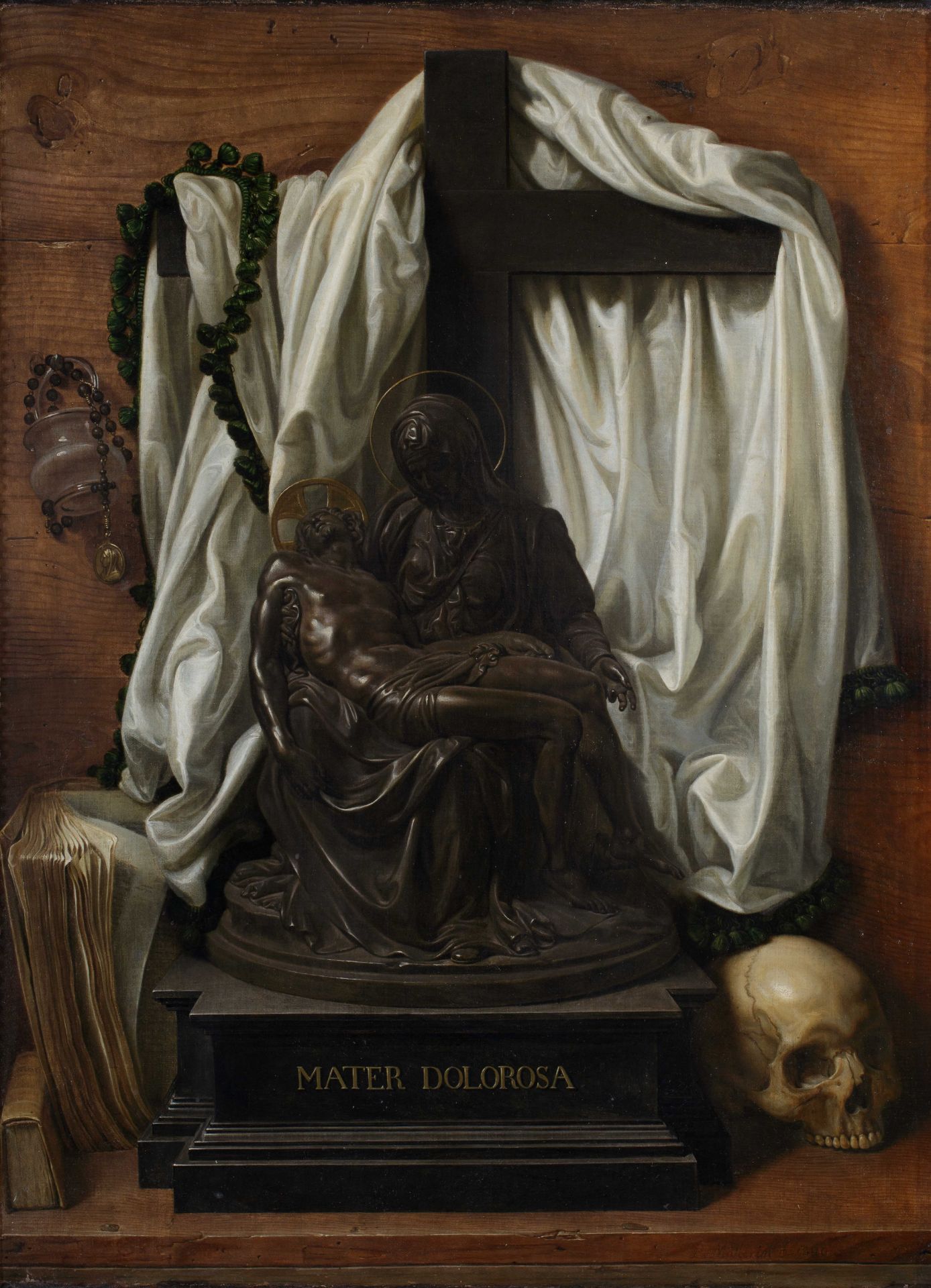 Prospero Mallerini (1761 - 1838) EXCEPTIONAL TROMPE-Lâ€™Å’IL DEPICTING MICHELANGELOâ€™S PIETÃ€, - Bild 2 aus 5