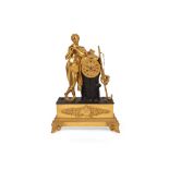 GILT BRONZE CLOCK DEPICTING A FAUN, Early 19th century