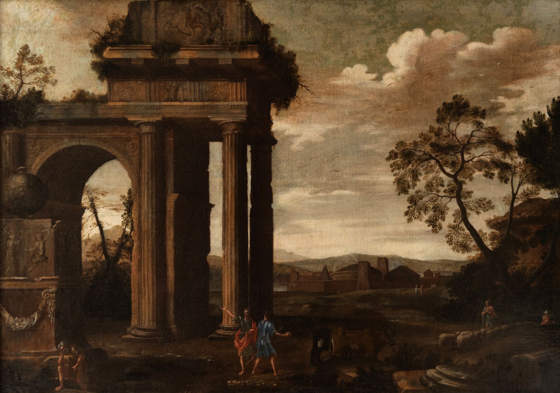 ARCHITECTURAL CAPRICE, Italian school, 18th century - Bild 2 aus 3