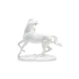 A WHITE PORCELAIN HORSE, Vienna, 20th century
