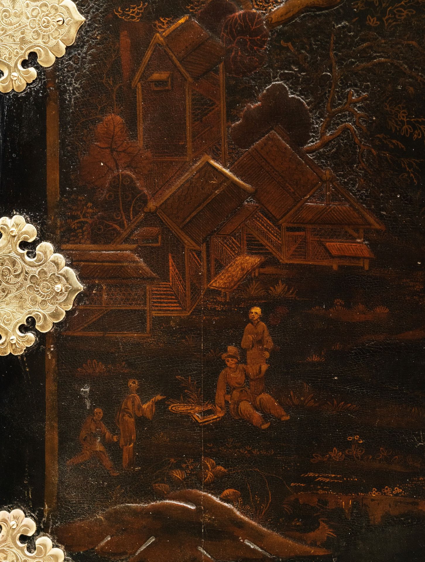 ORIENTAL-STYLE CABINET IN LACQUER AND GOLD, 18th century - Bild 3 aus 6