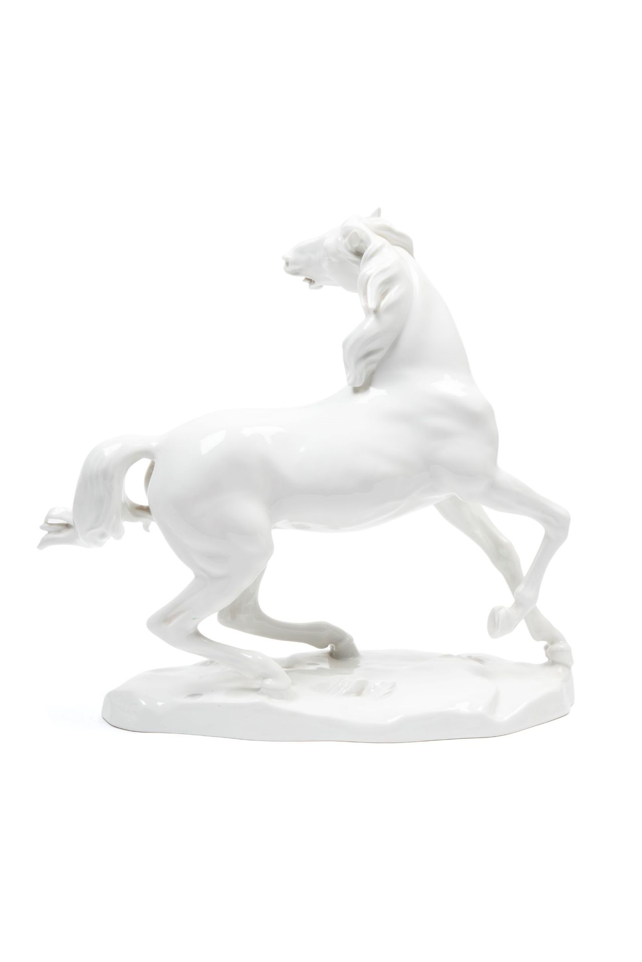 A WHITE PORCELAIN HORSE, Vienna, 20th century - Bild 2 aus 3