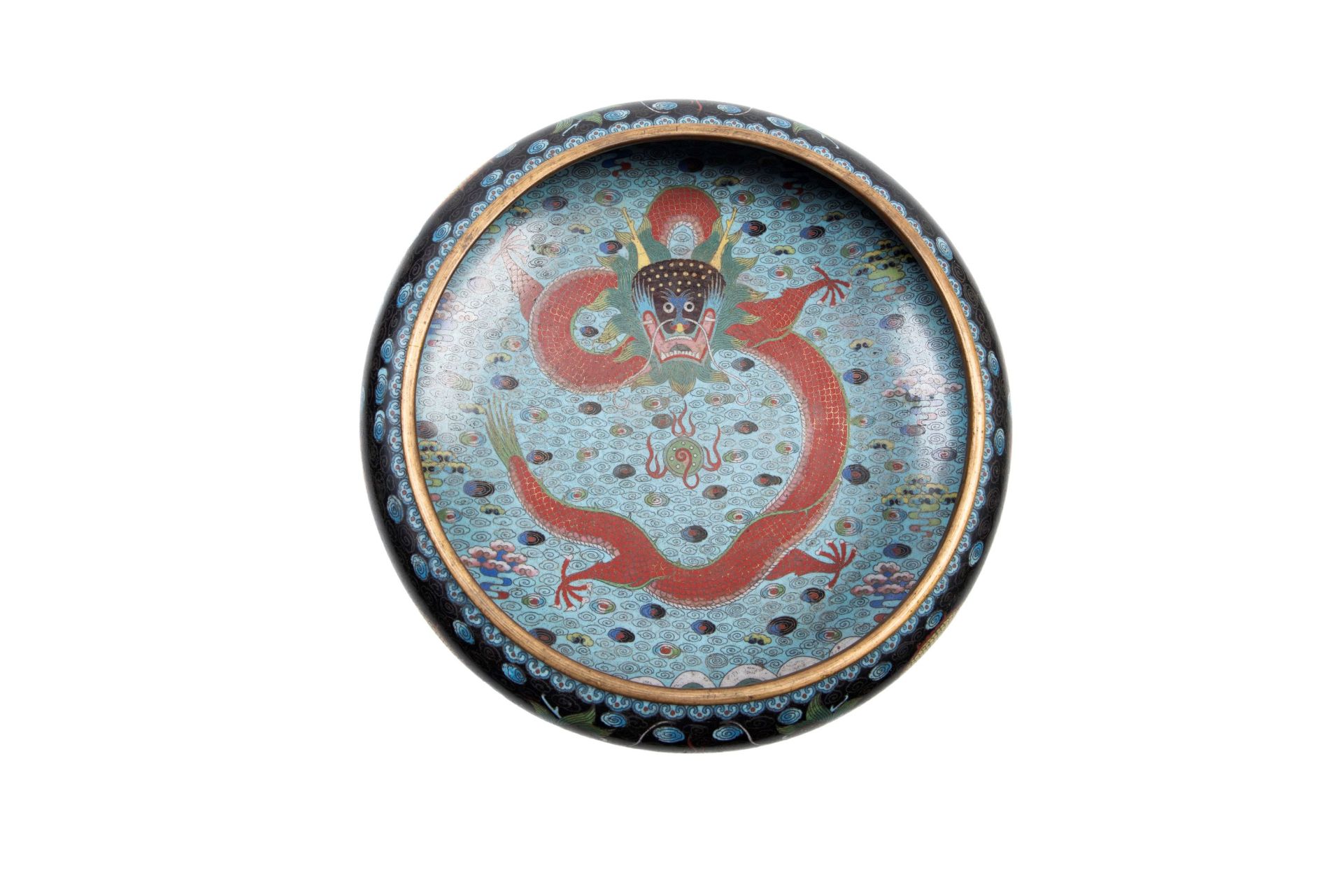 A CLOISONNÃ‰ VASE BRUSHWASHER, China, Qing dynasty, 19th century