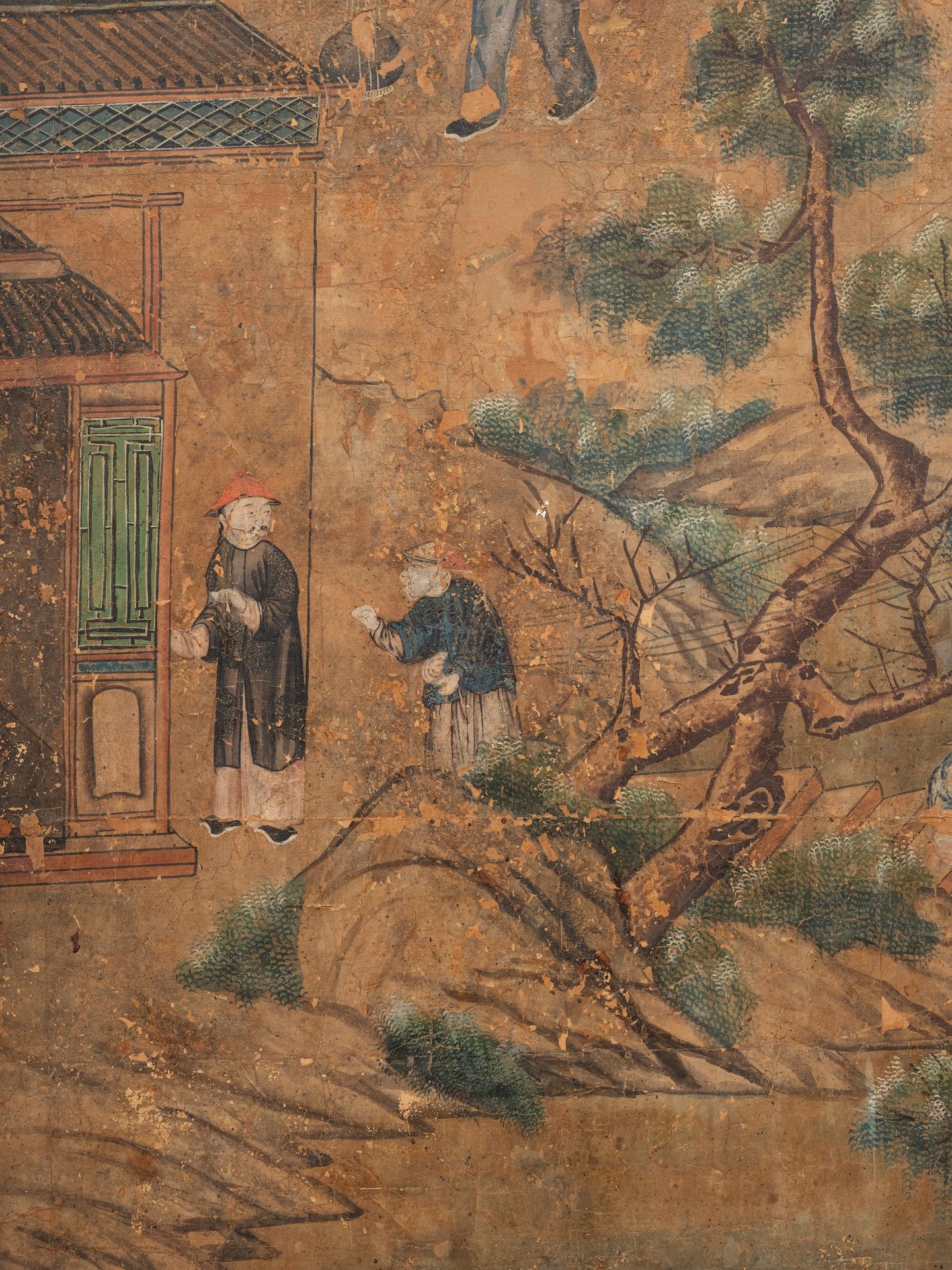 SEVENTEEN LARGE PANELS ON PAPER, China, Qing dynasty, 18th century - Bild 10 aus 27