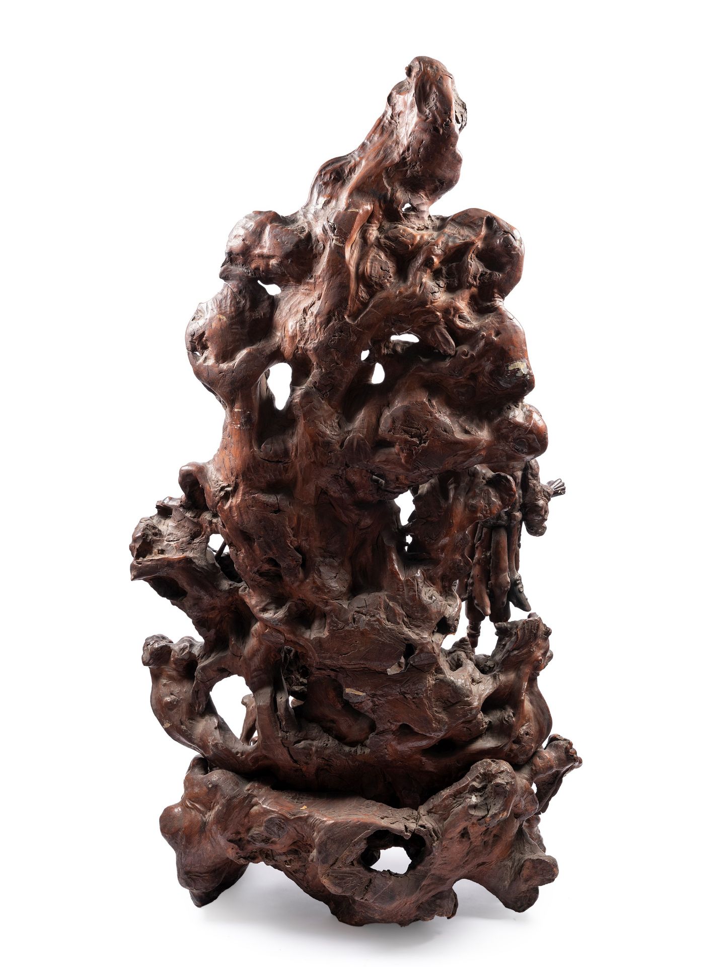 A WOODEN SCULPTURE, China, Qing dynasty (1644-1911) - Bild 2 aus 5
