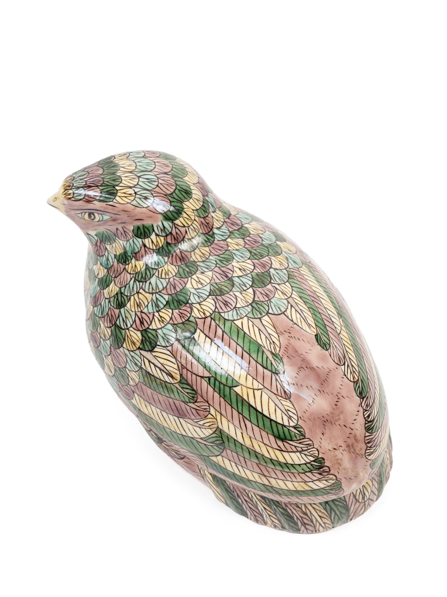 A FAMILLE VERTE PORCELAIN BOX, China, 19th century - Bild 4 aus 4