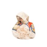 POLYCHROME EARTHENWARE SCULPTURE DEPICTING SARDINIAN MOTHERHOOD, Turin, 20th century