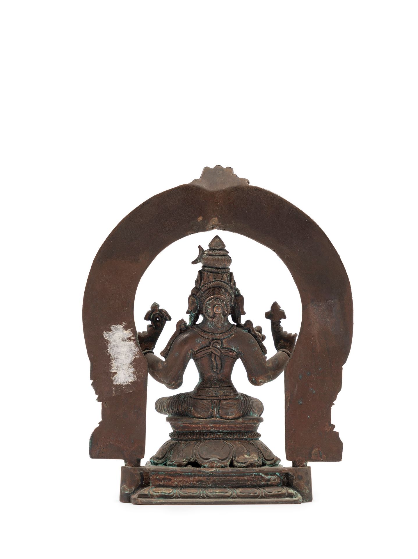 A BRONZE FIGURE OF PARVATI, India, 18th century - Bild 2 aus 3