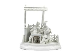 PORCELAIN SCULPTURAL GROUP, Samson, XIX secolo