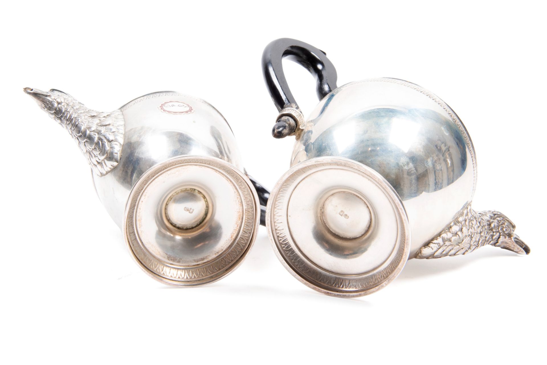 SILVER TEA SERVICE, 20th century - Bild 3 aus 3