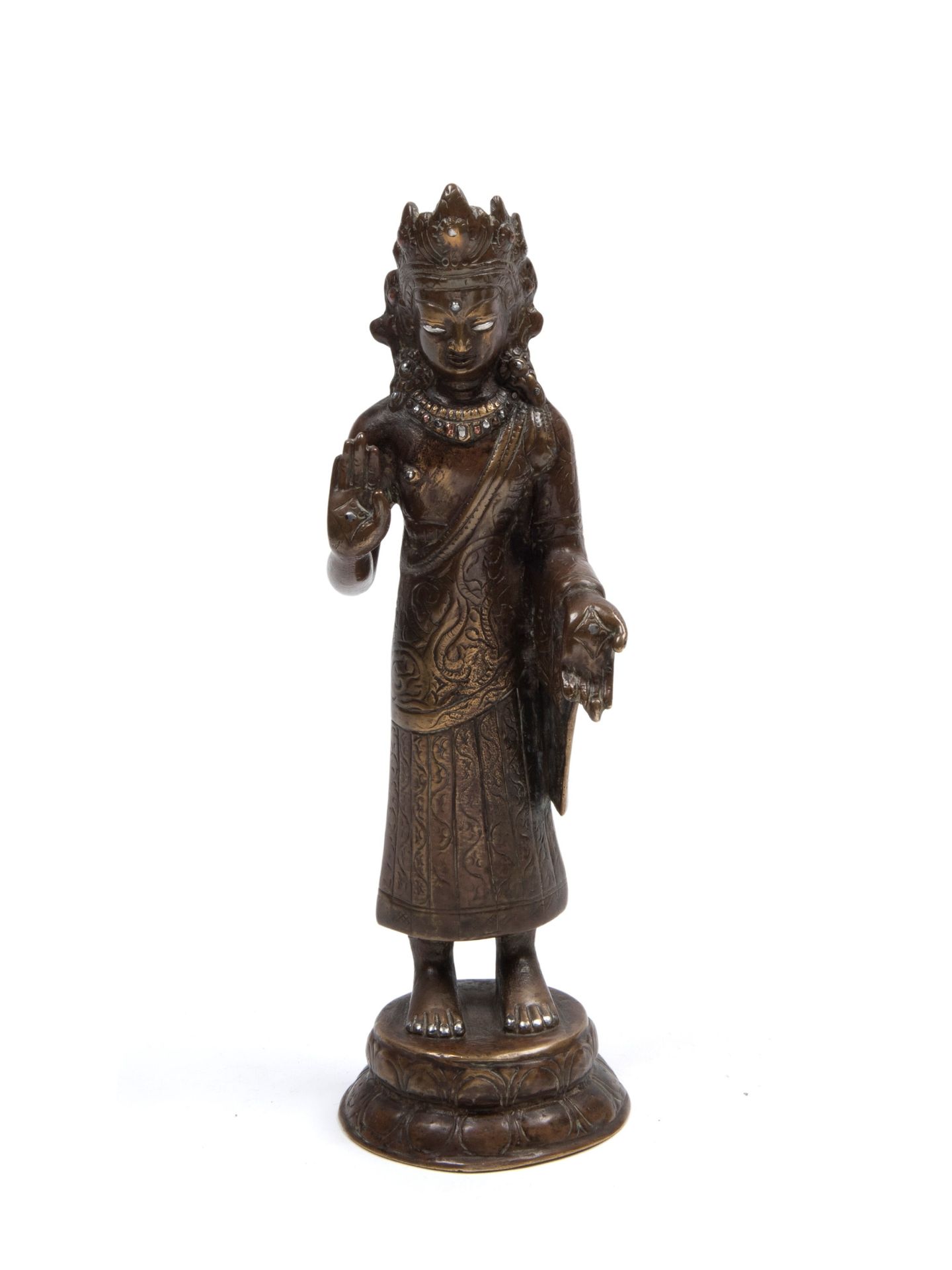 A BRONZE BODHISATTVA, Nepal, 19th century